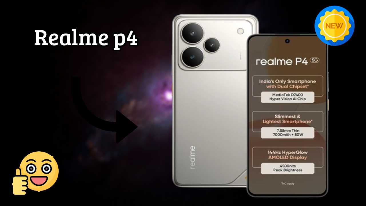 Realme P4 at ₹19,499 - Complete Specifications